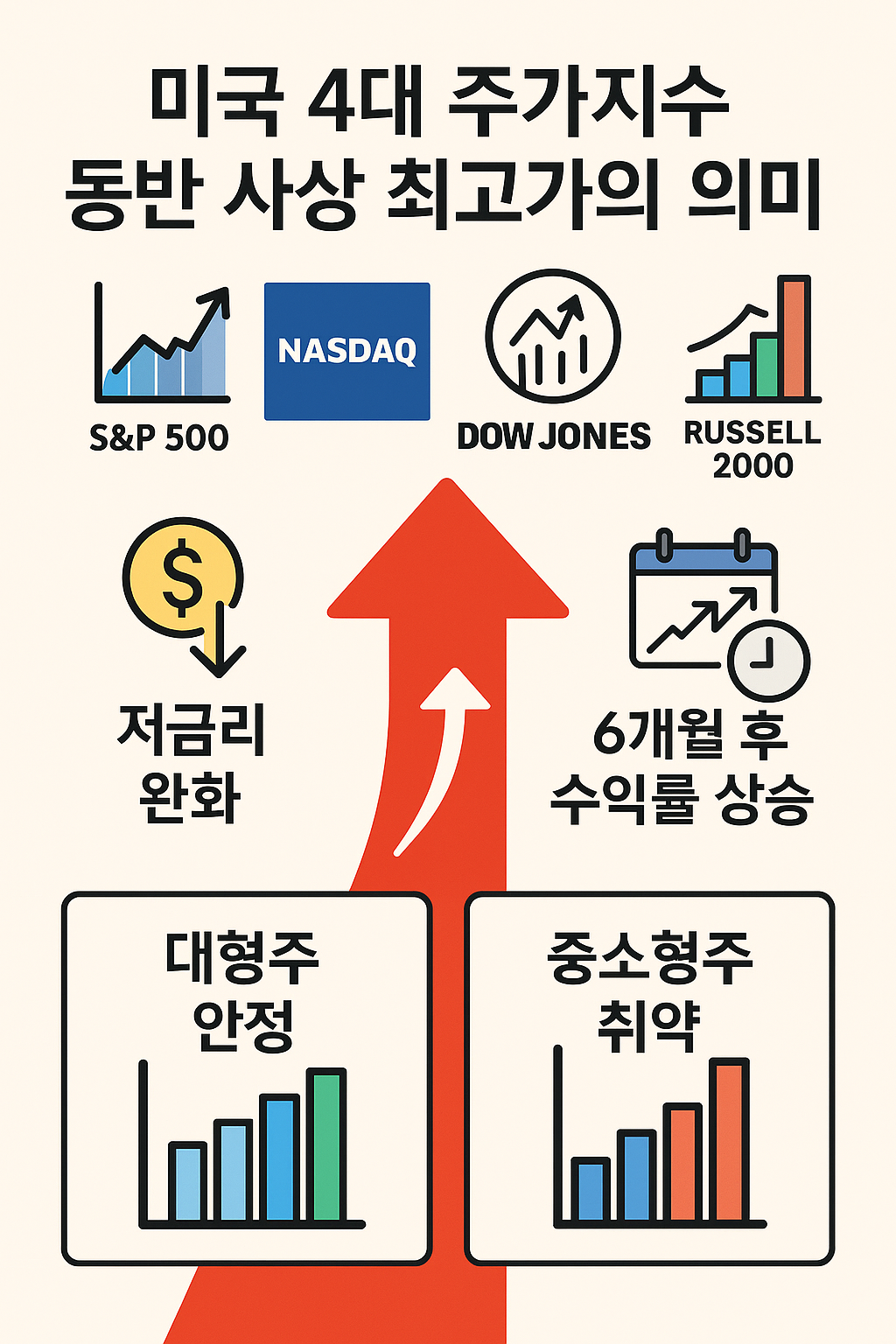 미국 4대 주가지수 동반 사상 최고가는 추가 상승을 의미 그러나 주의할점은?