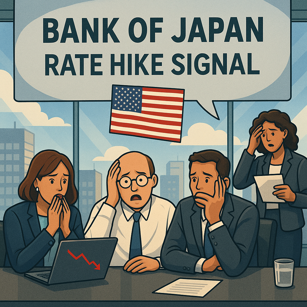 일본 금리 인상 신호, 미국 투자자들을 흔들다